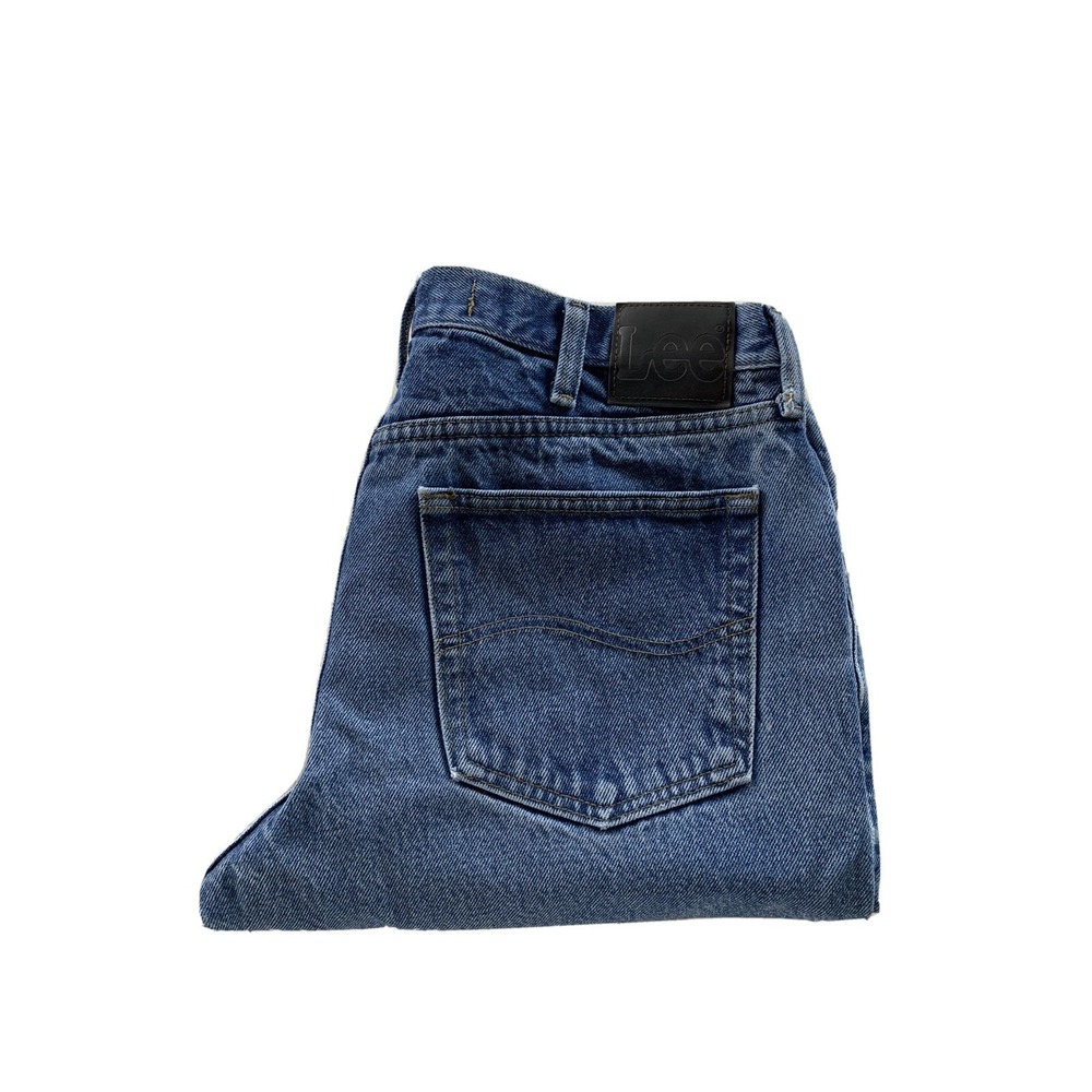 Lee Men's 34x30 (33x28.5 Regular Fit Jeans Blue Straight Leg Medium Wash Denim K